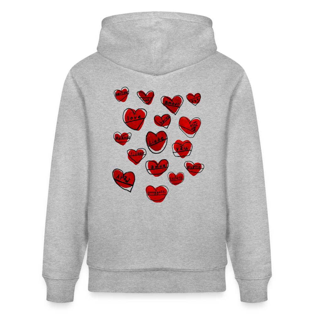 Liebe - Grau meliert
