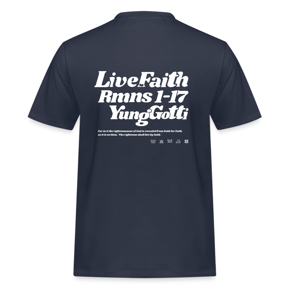 Live by Faith - Navy