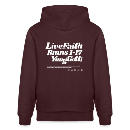 Live by Faith - Maroon