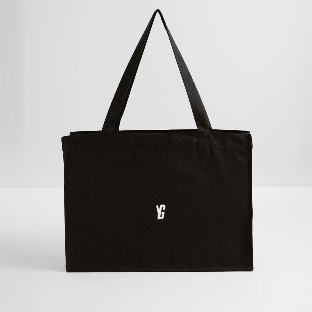 YG recycelter Shopping Bag - Schwarz