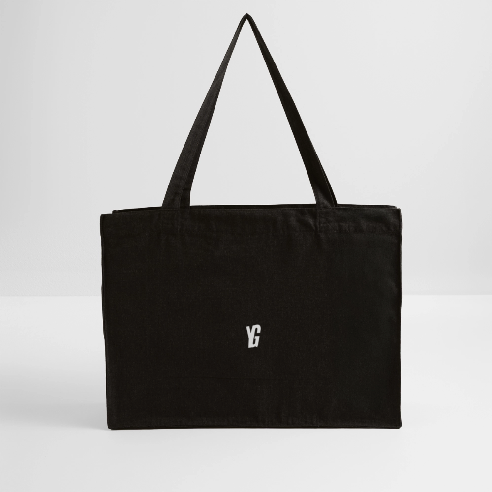 YG recycelter Shopping Bag - Schwarz