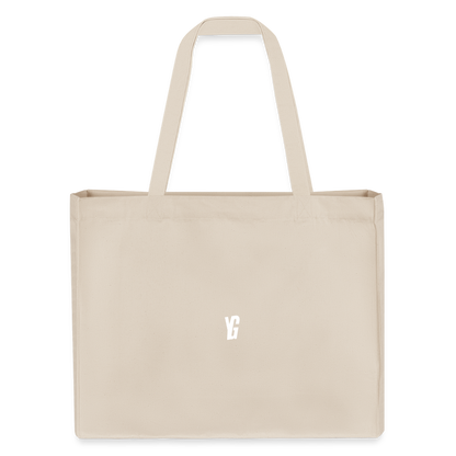 YG recycelter Shopping Bag - Naturweiß