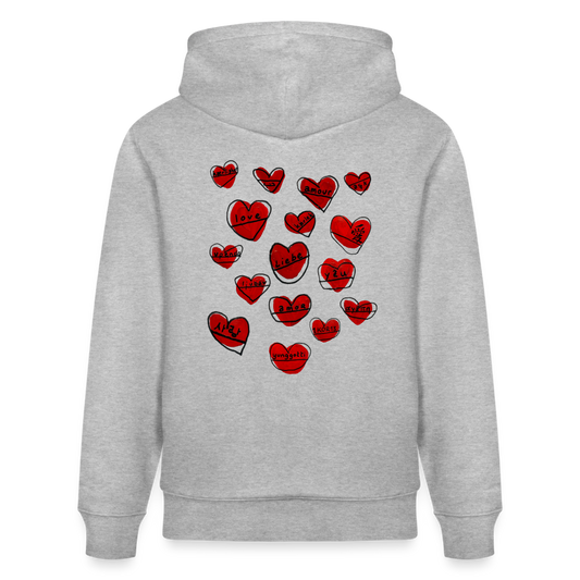 Liebe - Grau meliert