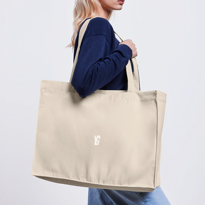 YG recycelter Shopping Bag - Naturweiß
