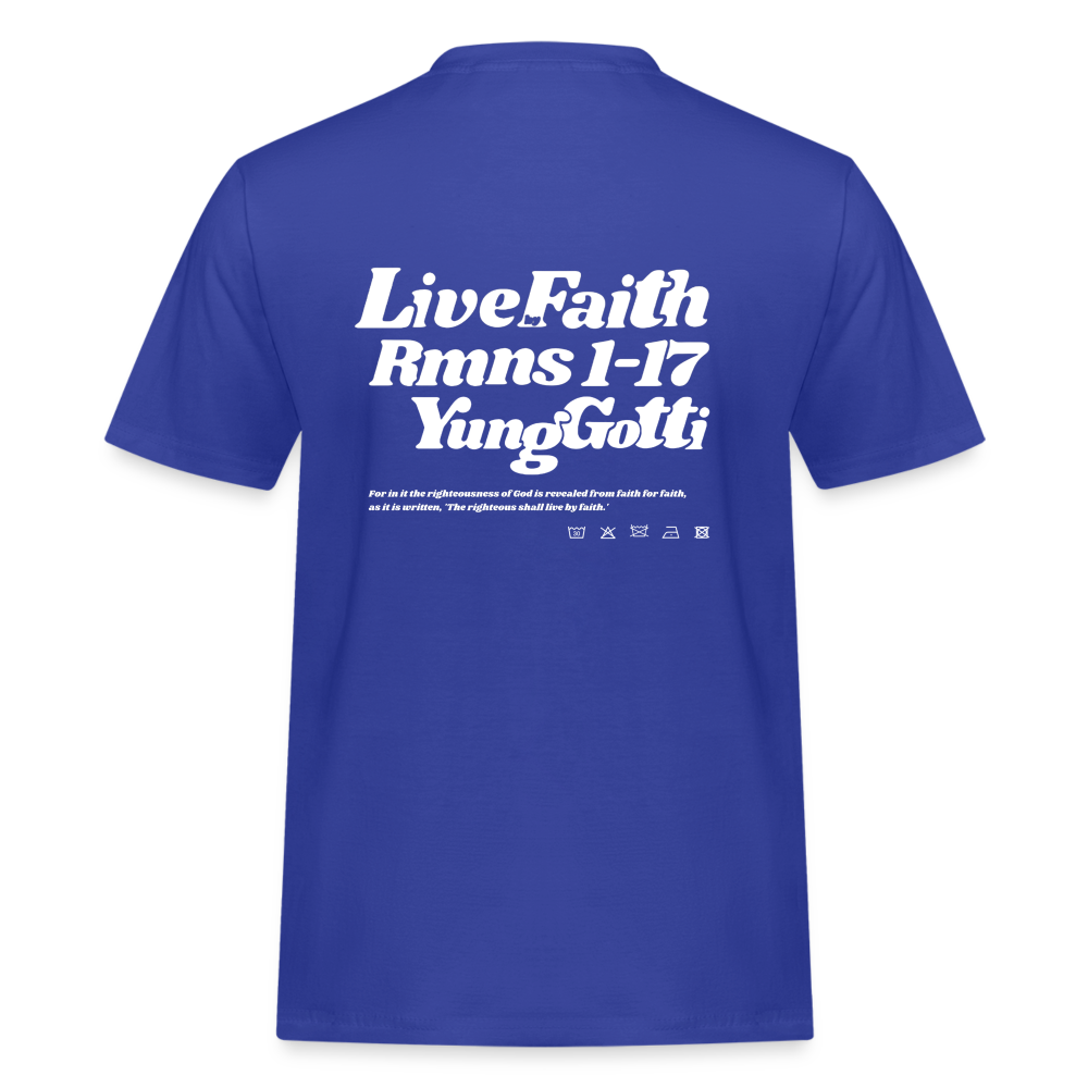 Live by Faith - Royalblau
