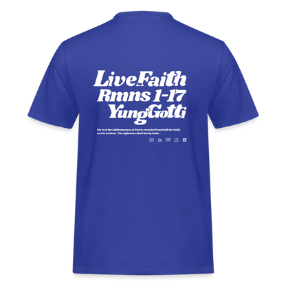 Live by Faith - Royalblau