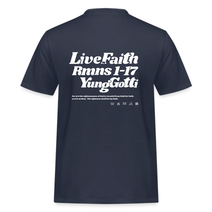 Live by Faith - Navy